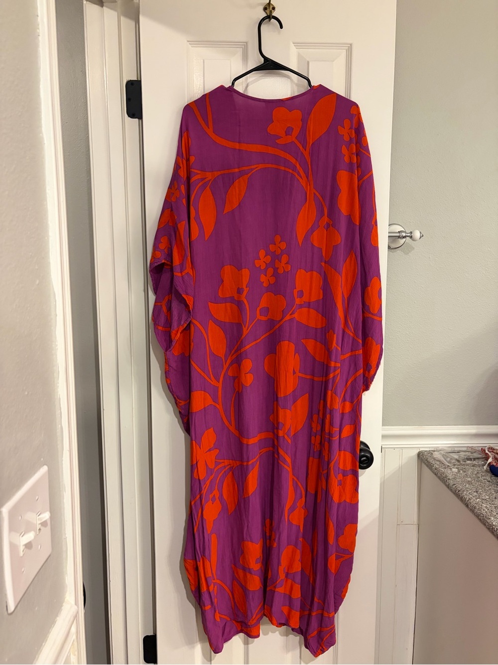 Free People Milkshake Mod Maxi Caftan Raspberry One Size - Picture 10 of 10